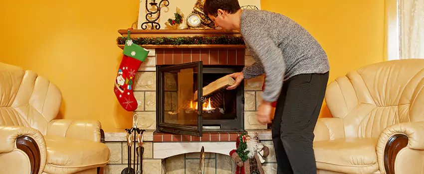 Rusted Metal Fireplace Restoration in Holiday, Florida